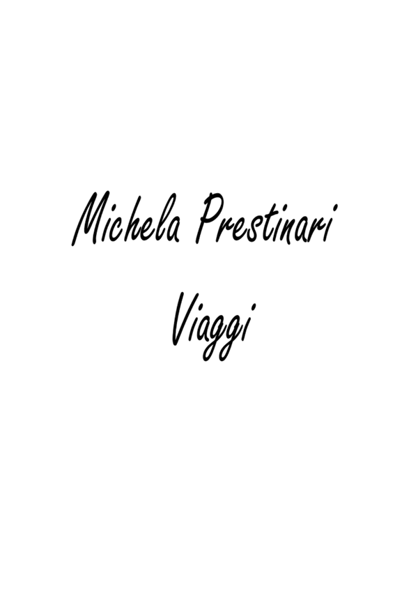 Michela Prestinari Viaggi 